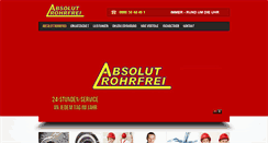 Desktop Screenshot of absolut-rohrfrei.de