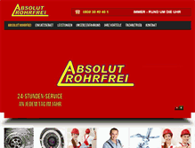 Tablet Screenshot of absolut-rohrfrei.de